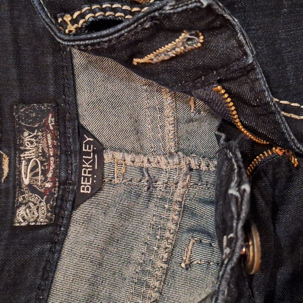 Silver Berkley Slim Straight Jeans - Picture 6 of 8